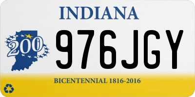 IN license plate 976JGY