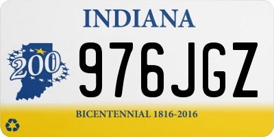 IN license plate 976JGZ