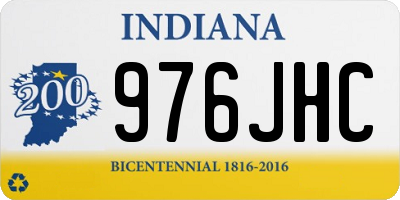 IN license plate 976JHC