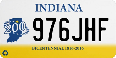 IN license plate 976JHF