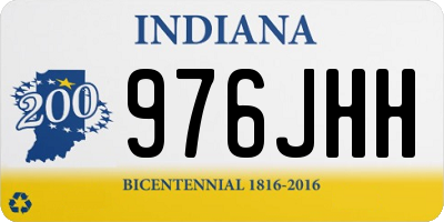 IN license plate 976JHH