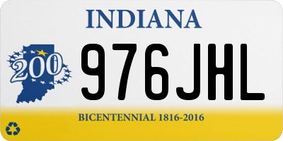 IN license plate 976JHL