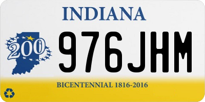 IN license plate 976JHM