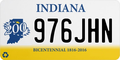 IN license plate 976JHN