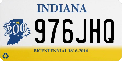 IN license plate 976JHQ