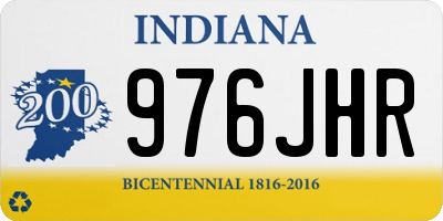IN license plate 976JHR