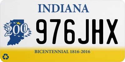 IN license plate 976JHX