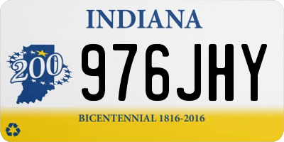 IN license plate 976JHY
