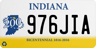 IN license plate 976JIA