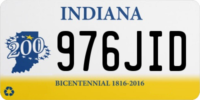 IN license plate 976JID
