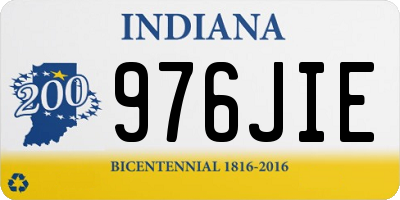 IN license plate 976JIE