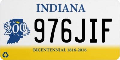 IN license plate 976JIF