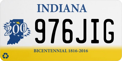 IN license plate 976JIG