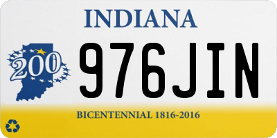 IN license plate 976JIN