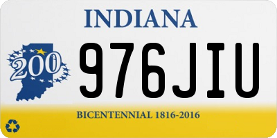 IN license plate 976JIU