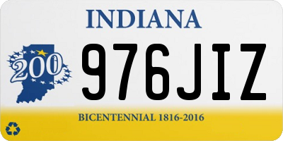 IN license plate 976JIZ