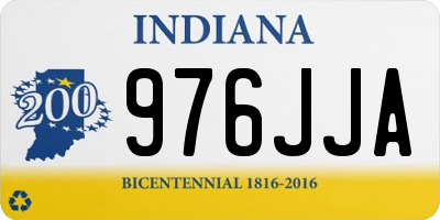 IN license plate 976JJA