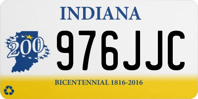 IN license plate 976JJC