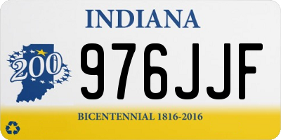 IN license plate 976JJF