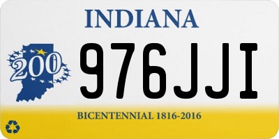 IN license plate 976JJI