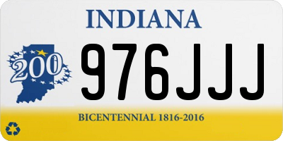 IN license plate 976JJJ