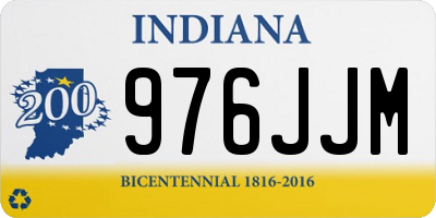 IN license plate 976JJM