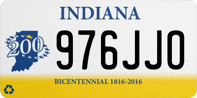 IN license plate 976JJO