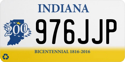 IN license plate 976JJP