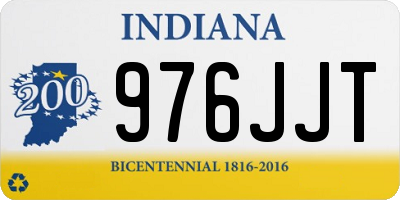 IN license plate 976JJT