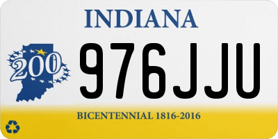 IN license plate 976JJU
