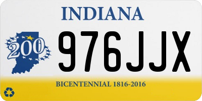 IN license plate 976JJX
