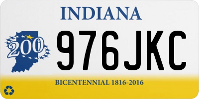 IN license plate 976JKC