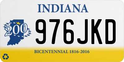 IN license plate 976JKD
