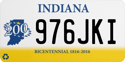 IN license plate 976JKI