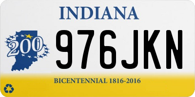 IN license plate 976JKN