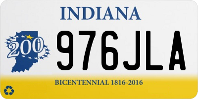 IN license plate 976JLA