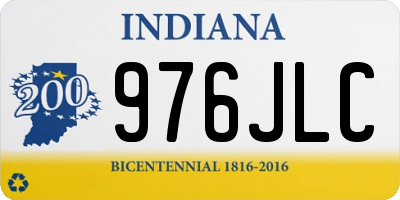 IN license plate 976JLC