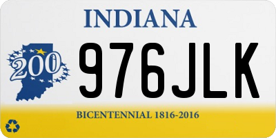 IN license plate 976JLK