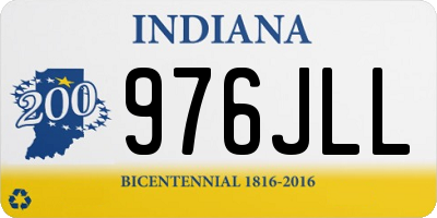 IN license plate 976JLL