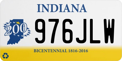 IN license plate 976JLW