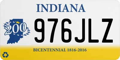 IN license plate 976JLZ