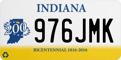 IN license plate 976JMK