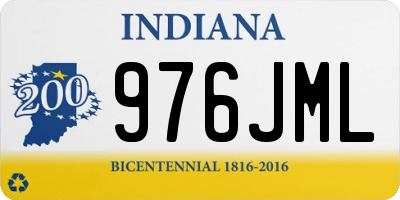 IN license plate 976JML