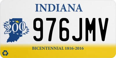 IN license plate 976JMV