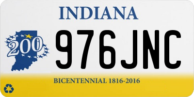 IN license plate 976JNC
