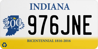 IN license plate 976JNE