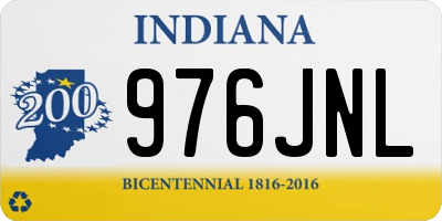 IN license plate 976JNL