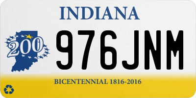 IN license plate 976JNM