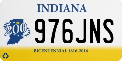 IN license plate 976JNS