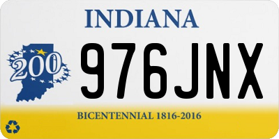 IN license plate 976JNX